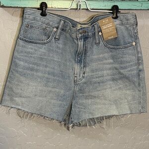 Madewell Faded Blue Denim Shorts